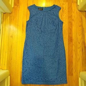 Blue lace dress